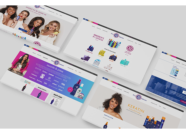 It's A 10 Haircare Shopify website screenshots